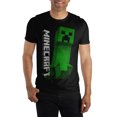 thumbnail image 1 of Minecraft Logo Creeper Black Mens T-Shirt (Medium), 1 of 2