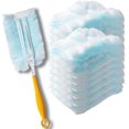 thumbnail image 1 of Duster Refills,Static Dust Removal Brush Disposable Replacement Head Compatible with Swiffer Duster Refills for Electronics, Furniture, Blinds, Ceiling Fans (Blue, 18 PCS), 1 of 8