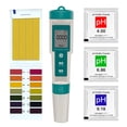thumbnail image 1 of Graflsoa Testeur Portable 7-en-1 de Qualité de l'Eau : pH, TDS, EC, Salinité, S.G, ORP, Mesure de la Température (Sans Rétroéclairage) avec Papier de Test de pH, Conception Compacte pour une Eau Potable Sûre, 1 of 7