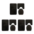 thumbnail image 3 of Baohd 3pieces Multi-functional Non-Slip Chenille Bath Rug Any Bathroom Eco-friendly PJ210831-A004 3Set, 3 of 6