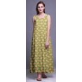 thumbnail image 4 of Bimba Robe de Nuit en Rayonne Imprimée pour Femmes, Sans Manches, Tenue de Nuit, Robe Maxi - m, 4 of 5