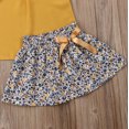 thumbnail image 5 of SUNSIOM Baby Girls Summer Clothes Set Ruffle Chiffon Tops+Floral Skirt Outfits, 5 of 5