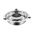 thumbnail image 4 of Elodie Hot Pot Cooker Lifting Chafing Dish Basin for Party Kitchen Family Gathering 34cm No punching, 4 of 8