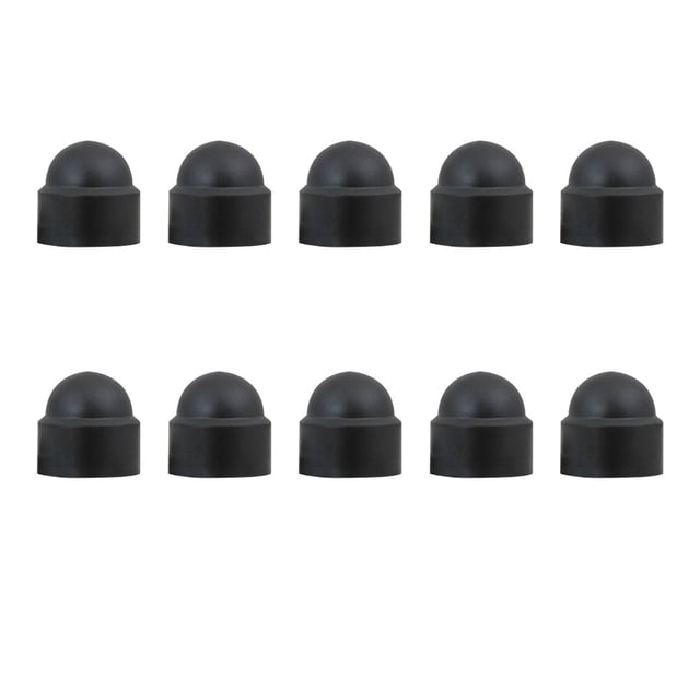 ZheElen 10 Pieces Bolts Nut Protection Caps Wheel Dust-proof Sleeve Exposed Hexagon Anti-Rust Auto Bolts Hardware Cover Black/8x14cm 1Set