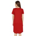 thumbnail image 3 of Inkmeso Robe T-Shirt d'Été Décontractée Unie pour Femmes, Coupe Ample, Tunique à Manches Courtes, Robe de Nuit, 3 of 7