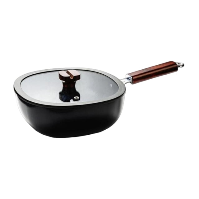Siruishop Frying Pan Non Stick Cooker Multiuse Cooking Pot Soup Pot for Stew Home Soup 30cm