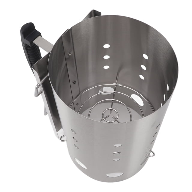 Chimney Starter, Efficient Fire Starter Chimney Lightweight Stainless Steel for Picnic for Barbecue