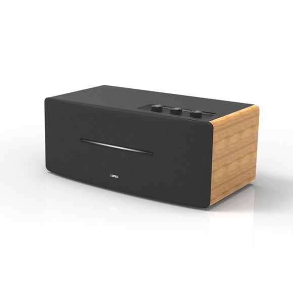 Edifier D12 Bookshelf Speaker - Integrated Desktop Stereo Bluetooth Speaker- Wooden Enclosure
