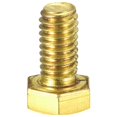 thumbnail image 3 of Unique Bargains Brass Hex Bolts, 5/16-18x5/8' 1 Pack Fully Thread Grade 4.8 Machine Screws, 3 of 4