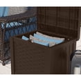 thumbnail image 4 of Suncast 22 Gallon Outdoor Patio Small Deck Box with Storage Seat, Java, 4 of 8