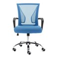 thumbnail image 1 of Modern Home Zuna Ergonomic Mesh Mid Back Office Chair, Black & Blue, 1 of 10