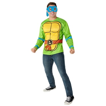 Haut de Costume Classique Leonardo et Masque des Tortues Ninja pour Adultes par Rubies, Hommes