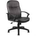 thumbnail image 1 of Scranton & Co Modern Leather Executive Office Chair in Black, 1 of 1