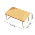 thumbnail image 3 of Laptop Bed Desk Foldable Lap Desk Portable Laptop Stand Lightweights Mini Table For Breakfast/Picnic/Drawing/Sofa/Floor - Wood, 3 of 5