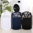 thumbnail image 3 of Folding Laundry Basket Pop Up Open Mesh Laundry Dirty Sorting Basket Kids Toys Sundrie Home Storage Box Organizer C, 3 of 6