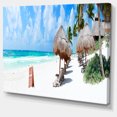 thumbnail image 2 of Caribbean Coast in Tulum Mexico - Modern Seascape Canvas Artwork, 2 of 3