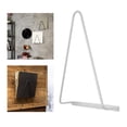thumbnail image 3 of 1 Support de Rangement Triangulaire en Fer Forgé pour Magazines et Disques, pour Montage Mural, Blanc, 3 of 8
