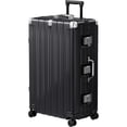 thumbnail image 1 of Valise Enregistrée Cadre en Aluminium avec Roues PC ABS Coque Rigide Sans Fermeture Éclair avec Serrure TSA 28 Pouces Noir, 1 of 9