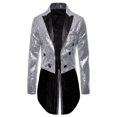 thumbnail image 4 of Costume pour Homme Paillettes Brillantes Col Rabattu Bal Queue-de-Pie Smoking, 4 of 5
