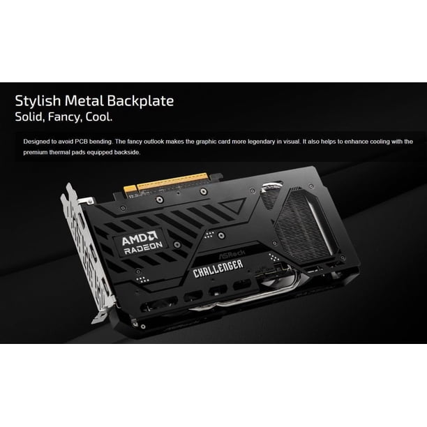ASRock Challenger Radeon RX 9060 XT 16GB GDDR6 PCI Express 5.0 x16