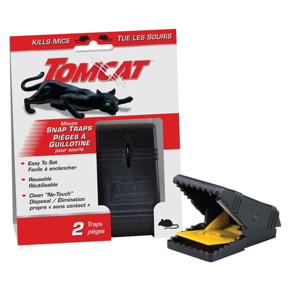 Pièges à guillotine pour souris Tomcat - 2 unités