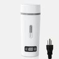 thumbnail image 1 of Graflsoa Compact 350ml Travel Electric Kettle with Temperature Control, Stainless Steel Heating Cup, 8-Hour Insulation, 110V US Plug, White, 1 of 6