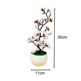 thumbnail image 4 of pitrice Fake Plant Potted Arrangement Artificial Potted Flowers for Home Decorations White, 4 of 8