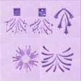 thumbnail image 1 of Ahgly Tapis d'Intérieur Lavable en Machine Carré Transitionnel Lilas Violet Vif, 8 Pieds Carré, 1 of 7