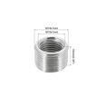 thumbnail image 2 of Unique Bargains M14 Mâle à M10 Femelle Adaptateur 10mm Long Manchon Réducteur Filetage Réducteur Écrou Insert 10 Pack, 2 of 5
