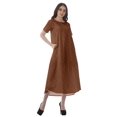 thumbnail image 2 of Moomaya Robes d'Été Imprimées pour Femmes à Manches Courtes en Coton Flex Robe de Soirée, 2 of 5