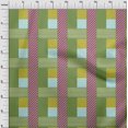 thumbnail image 4 of oneOone Viscose Chiffon Green Fabric Geometrical Craft Projects Decor Fabric Printed By The Yard 42 Inch Wide, 4 of 4
