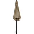 thumbnail image 4 of Patiojoy 10 ft Patio Market Umbrella w/Solar Powered LED Light Tan, 4 of 10