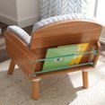 thumbnail image 4 of KidKraft 18560 Chaise de Lecture Rembourrée pour Enfant de Milieu du Siècle avec Ottoman de Rangement, Gris, 4 of 8