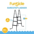 thumbnail image 2 of Funsicle 36" SureStep 3 Stair Outdoor Above-Ground Swimming Pool Ladder, Black, 2 of 10