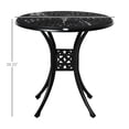 thumbnail image 3 of Outsunny 30-inch Round Patio Dining Table, Black, 3 of 10