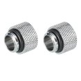 thumbnail image 1 of Unique Bargains Mâle à Femelle Raccord de Rallonge Argent G1/4 x 10mm pour Système de Refroidissement de l'Eau Pack de 2, 1 of 5