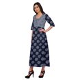 thumbnail image 2 of Moomaya Kurtis Imprimés Ligne A pour Femmes Kurta à Manches 3/4 Tunique d'Été, 2 of 5