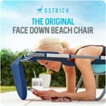 thumbnail image 3 of Ostrich The Ladies Comfort Lounger, Foldable Beach Pool Tanning Chair, Stripe, 3 of 14