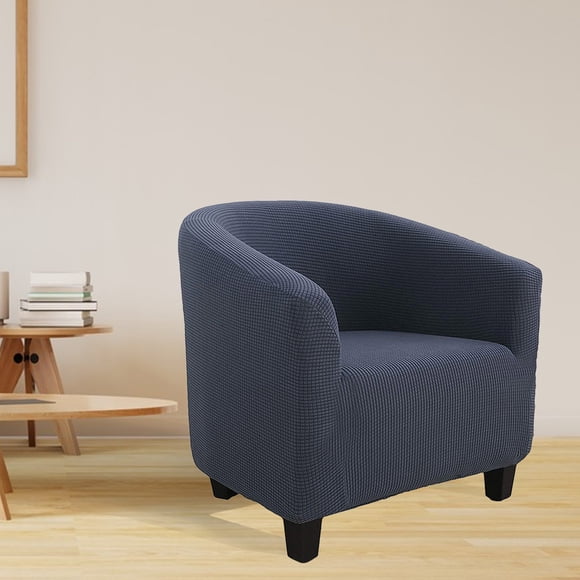 Housse Imprimée pour Fauteuil Tonneau, Housse de Fauteuil en Spandex Doux, Meuble Amovible et Lavable pour Salon