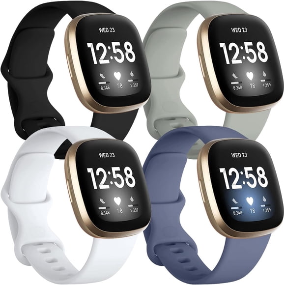 MYKOMI Compatible avec Fitbit Sense 2/ Sense Bands/Versa 4/ Versa 3 Bands Femmes Hommes, Bracelet de Sport Élégant, Bracelet pour Fitbit Sense/Sense 2/ Versa 4/ Versa 3 Watch