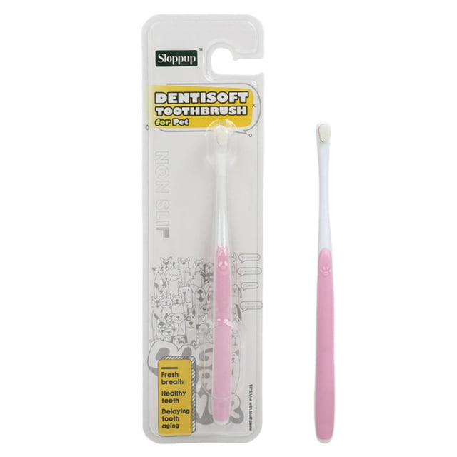 Teething Sticks for Kit – Pet Care Set with Soft & Mini Head Toothbrushes for Small Dogs and Cats Deep Teeth Cleaning Indoor Outdoor Use
