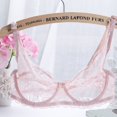 thumbnail image 2 of Soutien-gorge en Dentelle Florale pour Femmes à Col en V, Bretelles Ajustables, à Armatures, Aguichant, 2 of 9