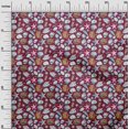 thumbnail image 3 of oneOone Silk Tabby Magenta Fabric Sea Shells Pattern Fabric For Sewing Printed Craft Fabric By The Yard 42 Inch Wide, 3 of 4