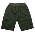 thumbnail image 1 of XDZJLR Pantalon Garçon Enfants Cargo Jeunesse Décontracté Ample Extensible Extérieur Bas Cargo Shorts 12-13 Ans, 1 of 7