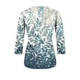 thumbnail image 5 of TIMIFIS 3/4 Sleeve Shirts for Women Button V Neck Loose Womens Tops Fall Clothes Mid Length Three Quarter Sleeve TopsFall, 5 of 5