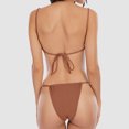 thumbnail image 3 of Birdeem Ensembles de Bikinis à Bretelles Larges Décontractés Mode Couleur Unie pour Femmes, 3 of 6