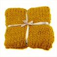 thumbnail image 2 of Chunky Knit Blanket Merino Wool Hand Made Throw Boho Bedroom Home Decor Giant Yarn, 2 of 2