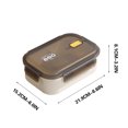 thumbnail image 2 of Boovnll Bento Box, Stainless Steel Insulated Lunch Box for Office Workers Large Capacity Lunch Box Student Compartment Lunch Tray, Bento Box Adult, Bento Box for Kids, Lunch Box Containers, 2 of 2