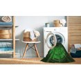 thumbnail image 2 of Ahgly Tapis d'Intérieur Lavable en Machine Carré Noir Nuit, 8 Pieds Carré, 2 of 7