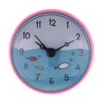 thumbnail image 1 of jifeng Shower Bathroom Kitchen Wall Clock Waterproof Colorful Home Decor - Red, 75x35mm A-Pink, 1 of 7